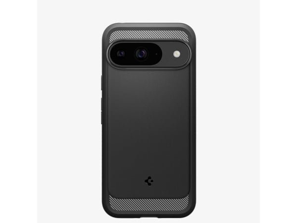 Spigen Rugged Armor - Bakdeksel til mobiltelefon - Termoplastisk polyuretan (TPU) - Matt svart - for Google Pixel 9 Pro