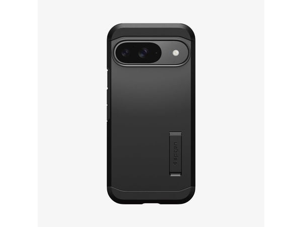 Spigen Tough Armor - Baksidedeksel for mobiltelefon - polykarbonat, termoplast-polyuretan (TPU), støtskum - svart - for Google Pixel 9, 9 Pro