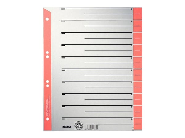 LEITZ 1652 jakajat 230 g/m² punainen