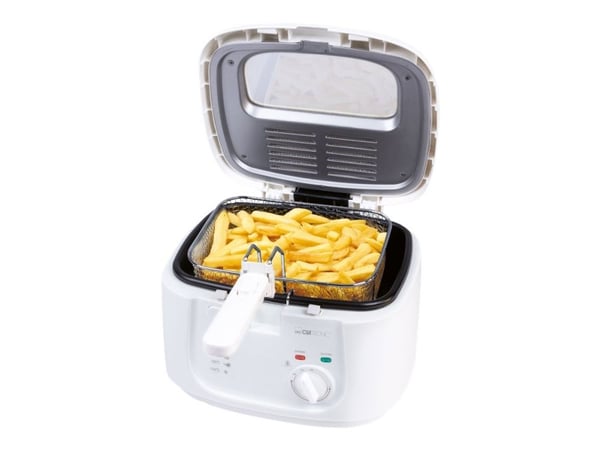 Clatronic FR 3771 - Dypsteker - 2.5 liter - 1.8 kW - hvit