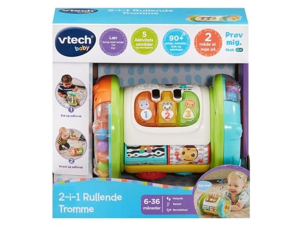 Vtech 2-i-1 Rolling Explorer-trumma DK