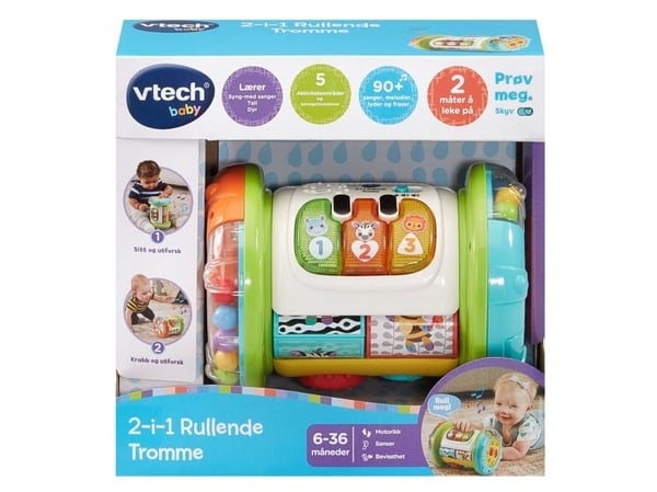 Vtech 2-i-1 Rolling Explorer Drum NO
