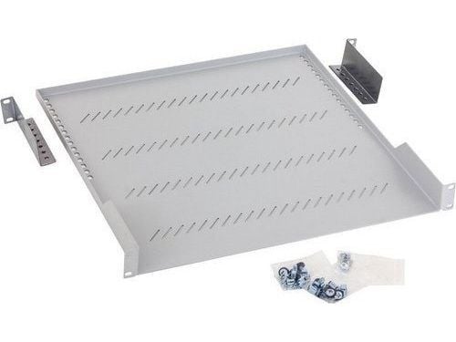 Triton Shelf with perforation 1U 750mm, Krem, Grå, 40 kg, 1U, 750 mm