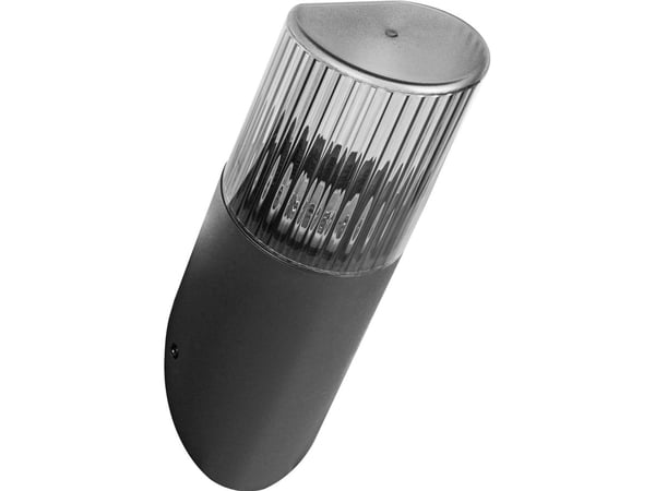 Utevegglampe Orno PEONIA utendørs armatur, E27, maks. 15W, IP54, skrå, svart