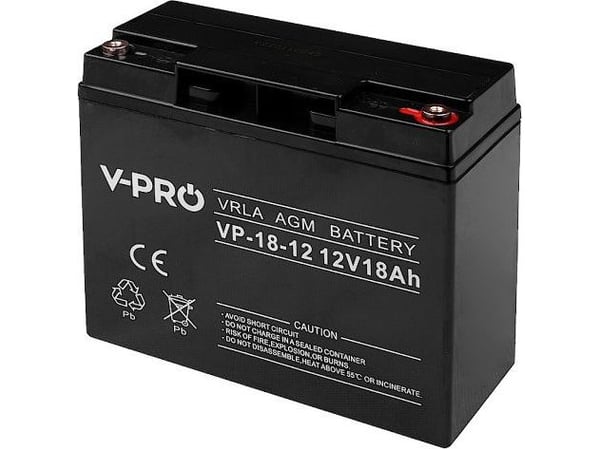VPRO OPTI VPRO 12V 18Ah AGM-batteri