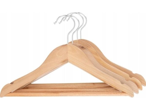 Atmosphera klesoppheng for barn WOOD, lønn, 4 stk