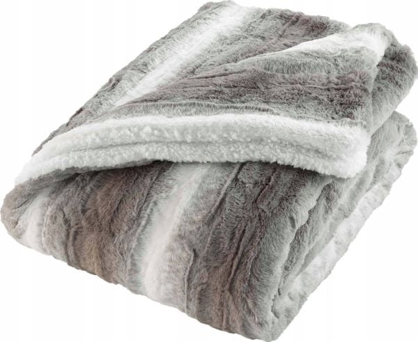 Douceur d`Interieur mykt pledd med imitert pels, SVEN, 125 x 150 cm