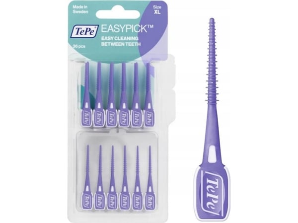 TEPE_EasyPick interdentale børster/tannstikkere med XL-etui lilla 36 stk.