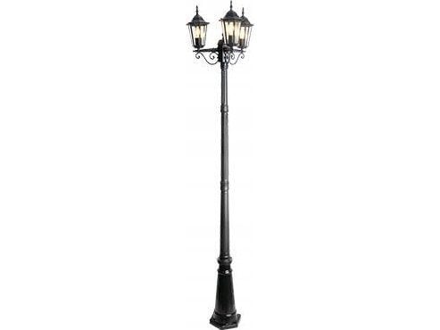 Lysarmatur LVT Victoria 8406 utendørs gulvlampe IP44 3x60W E27 sort