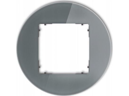 Karlik Enkelram Karlik Icon 28-28-IRSO-1 universal rund glas effekt grafit matt