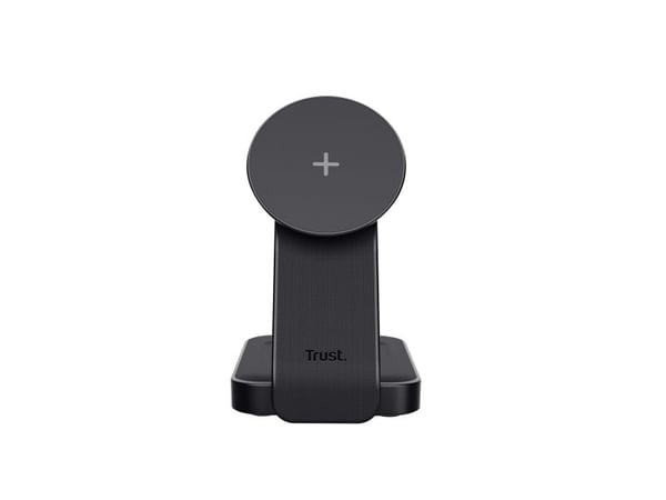 Trust Viro - Trådløst ladestativ - magnetisk, 3-i-1 - 20 watt - svart