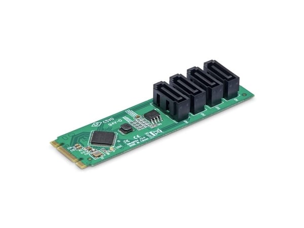 StarTech.com 4P-SATA-M2-ADAPTER, M.2, SATA, PCI 3.0, Grønn, Strøm, 68555579 t