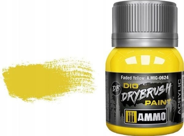 Vallejo Ammo DIO Drybrush - Faded Yellow