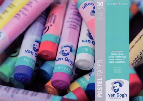 Van Gogh Off white pastell papirblokk | 42 x 29,7 cm (A3), 160 g, 30 ark