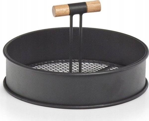 Zeller metallinen jalusta kahvoilla, Ø 20 cm, musta, ZELLER Zeller metallinen jalusta kahvoilla, Ø 20 cm, musta, ZELLER