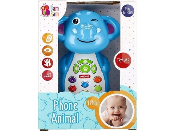 BamBam BAM BAM musikktelefon i elefantform 12x16x7 96/1