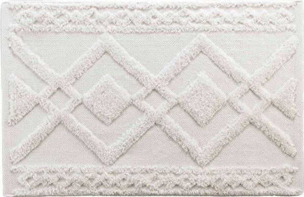 Douceur d`Interieur baderomsteppe 80x50 cm ecru