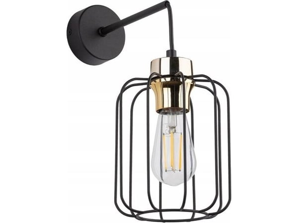 TK Lighting Tk Lighting Galaxy 4742 vegglampe vegglampe 1x15W E27 svart/gull