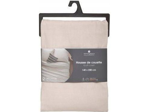 Atmosphera dyne-/sengetrekk 140 x 200 cm bomull beige