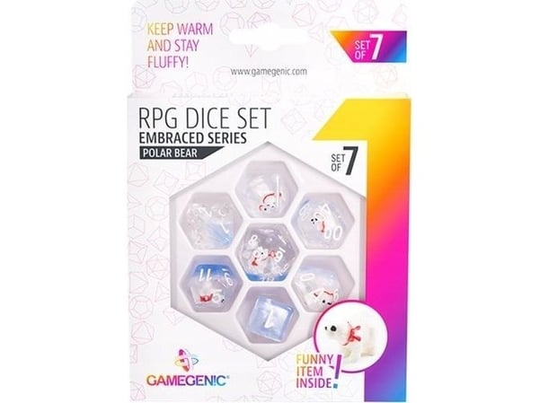 Gamegenic Embraced Series RPG terningsett Polar Bear