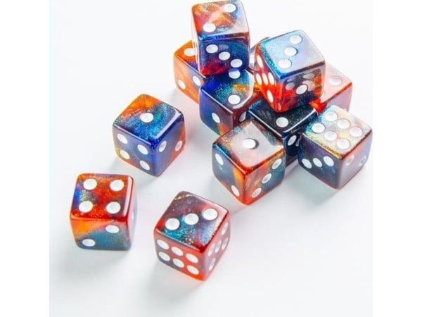 Gamegenic Galaxy Series - D6 tärningset (16 mm) - Mars