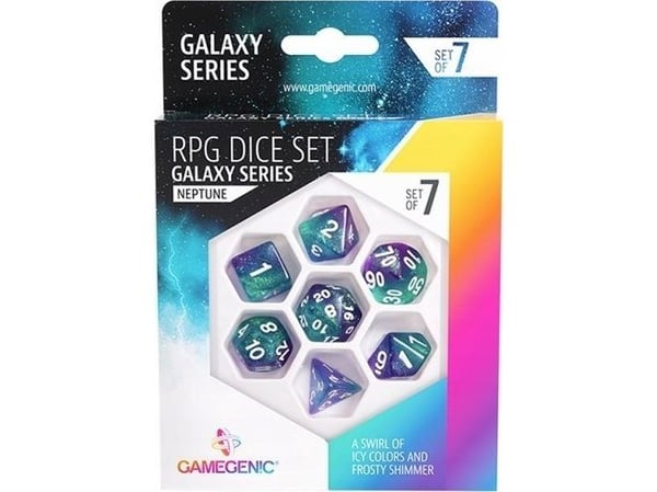 Gamegenic Galaxy Series - RPG tärningsset - Neptune