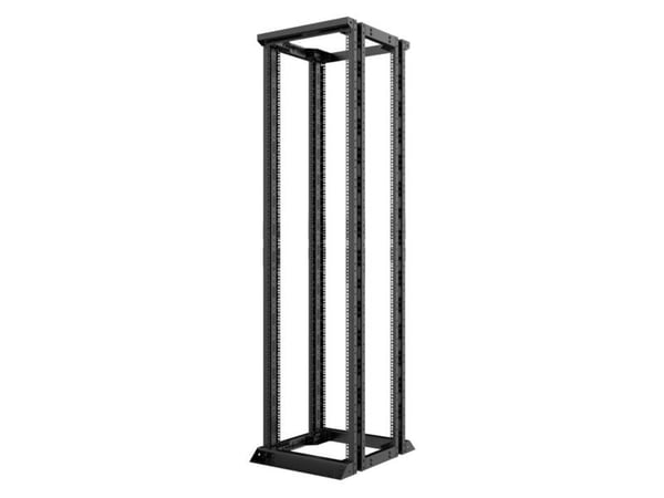 Lanview by Logon - Rack åpen ramme - double, 530 x 660 mm - free-standing - svart, RAL 9005 - 46U - 19"