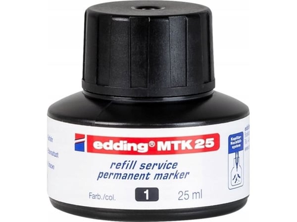edding MTK 25 - Blekk - permanent - svart - 25 ml