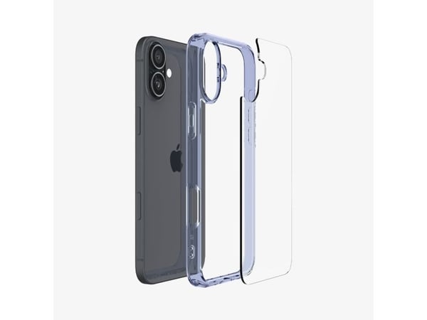 Spigen Ultra Hybrid, Etui, Apple, iPhone 16 Plus, 17 cm (6.7"), Blå, Gjennomsiktig