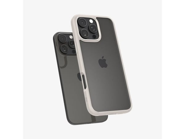 Spigen Ultra Hybrid, Suojus, Apple, iPhone 16 Pro Max, 17,5 cm (6.9"), Beige, Läpinäkyvä