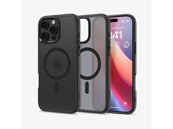 Spigen Ultra Hybrid (MagFit), Suojus, Apple, iPhone 16 Pro, 16 cm (6.3"), musta