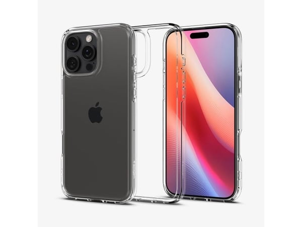 Spigen Ultra Hybrid - Baksidesskydd för mobiltelefon - polykarbonat, termoplastisk polyuretan (TPU) - CrystalClear - för Apple iPhone 16 Pro