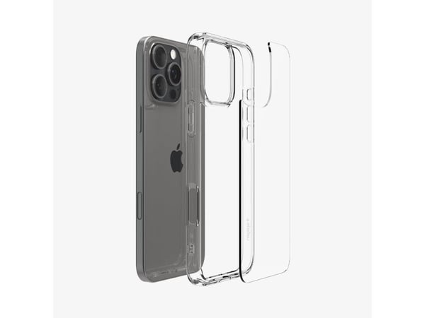 Spigen Ultra Hybrid - Baksidesskydd för mobiltelefon - polykarbonat, termoplastisk polyuretan (TPU) - CrystalClear - för Apple iPhone 16 Pro