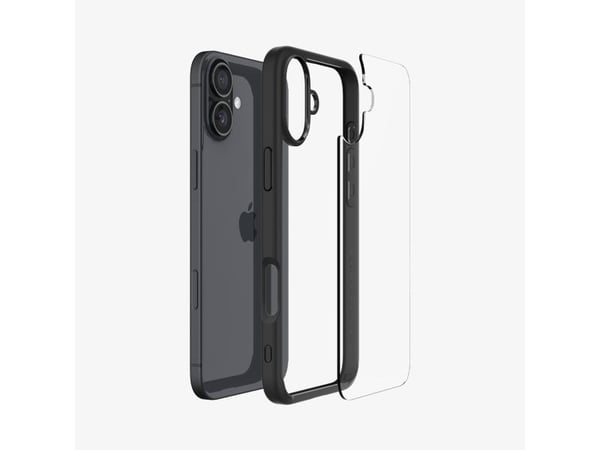 Spigen Ultra Hybrid, Suojus, Apple, iPhone 16, 15,5 cm (6.1"), musta