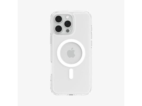 Spigen Ultra Hybrid MagFit - Baksidesskydd för mobiltelefon - MagSafe-kompatibilitet - polykarbonat, termoplastisk polyuretan (TPU) - vit - för App...