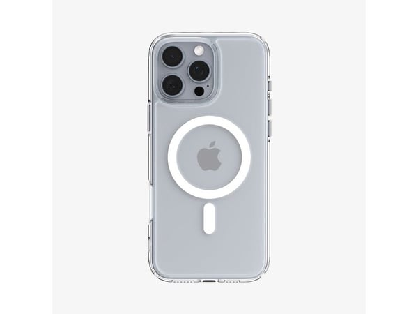 Spigen Ultra Hybrid MagFit - Baksidesskydd för mobiltelefon - MagSafe-kompatibilitet - polykarbonat, termoplastisk polyuretan (TPU) - vit - för App...