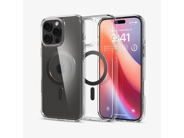 Spigen Ultra Hybrid (MagFit), Etui, Apple, iPhone 16 Pro, 16 cm (6.3"), Gjennomsiktig