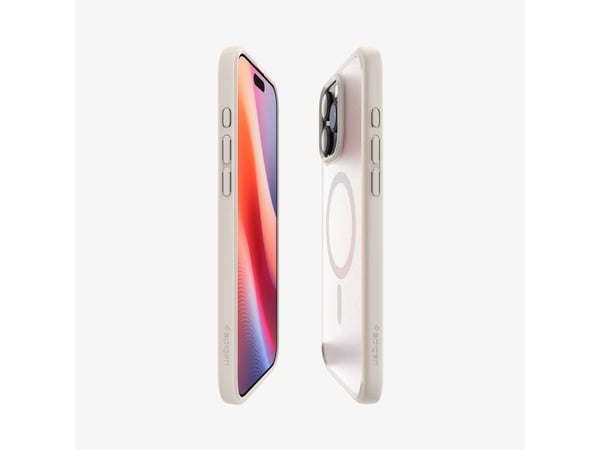 Spigen Ultra Hybrid MagFit - Baksida till mobiltelefon - MagSafe-kompatibilitet - polykarbonat (PC), termoplastisk polyuretan (TPU) - frost naturli...