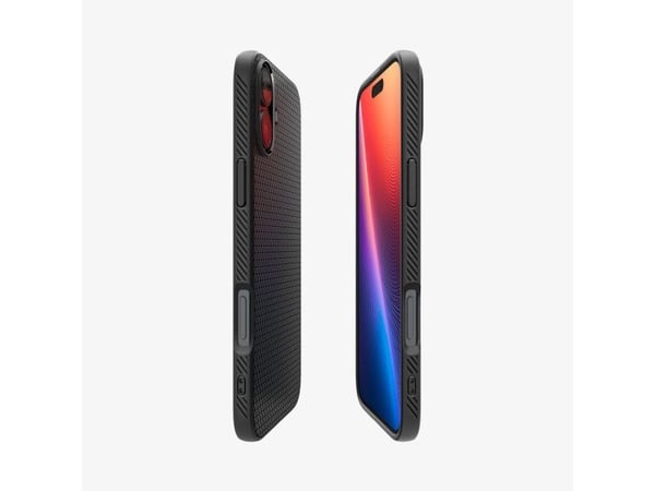 Spigen Liquid Air, Suojus, Apple, iPhone 16, 15,5 cm (6.1"), musta