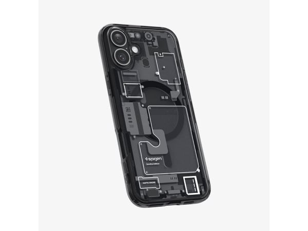 Spigen Ultra Hybrid Zero One (MagFit), Etui, Apple, iPhone 16, 15,5 cm (6.1"), Svart, Translucent