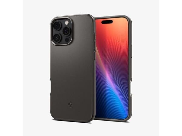 Spigen Thin Fit, kansi, Apple, iPhone 16 Pro Max, 17,5 cm (6,9"), harmaa