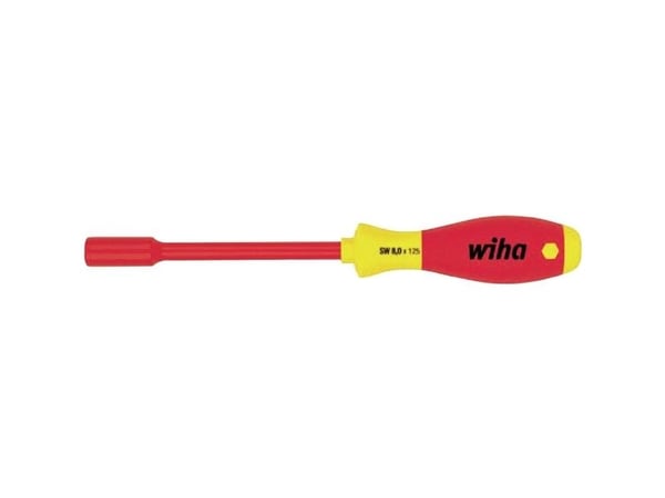 Wiha VDE pistorasia-avainruuvimeisseli SoftFinish Leveys lattojen yli (metrinen): 13 mm Terän pituus: 125 mm (00864)