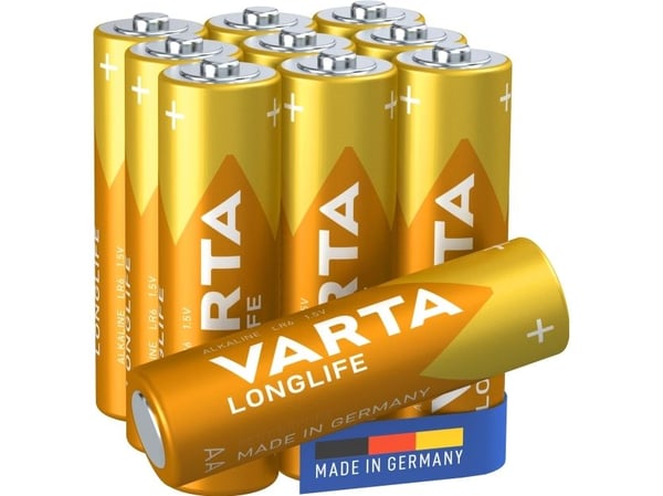 Varta Longlife - Batteri 10 x AA / LR6 - Alkalisk