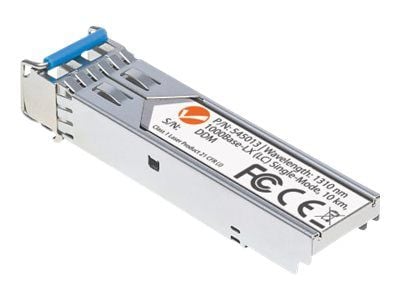 Intellinet Transceiver Module Optical, Gigabit Fiber SFP, 1000Base-Lx (LC) Single-Mode Port, 10km, MSA Compliant, Equivalent to Cisco GLC-LH-SM, Fi...