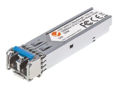 Intellinet Transceiver Module Optical, Gigabit Fiber SFP, 1000Base-Lx (LC) Single-Mode Port, 10km, MSA Compliant, Equivalent to Cisco GLC-LH-SM, Fi...
