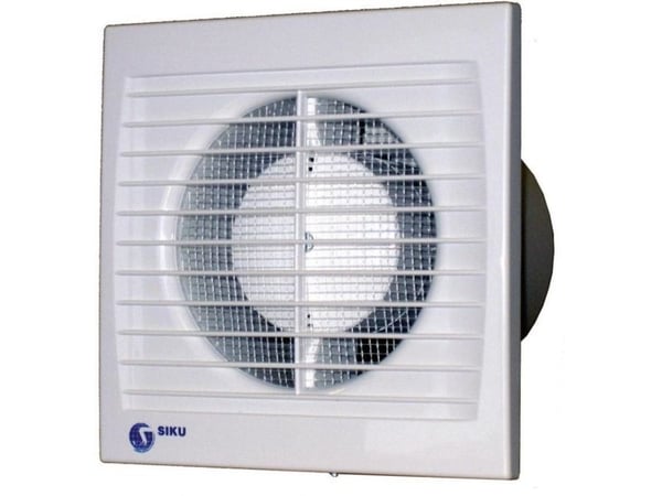 Siku 125 S Silenta, Vegg, Baderom, Kjøkken, Restaurant, Toalett, Hvit, Plast, IP34, 148 m³/t