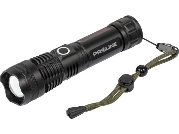 Pro-Line Proline Aluminium lommelykt. usb-c, 600 lm, zoom, modus 5. lysstyrke, prolin