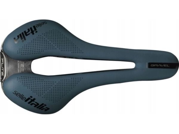 Selle Italia sal SELLE ITALIA FLITE BOOST GRAVEL TI316, Superflow L (id match - L3), TI 316 Rail, Fibra-Tek, Light Gel, 232g, Blå (NY)