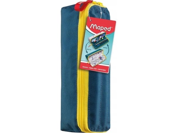 Maped 931902, Mykt penal, Polyester, Blå, Monokromatisk, 300 D, Glidelås