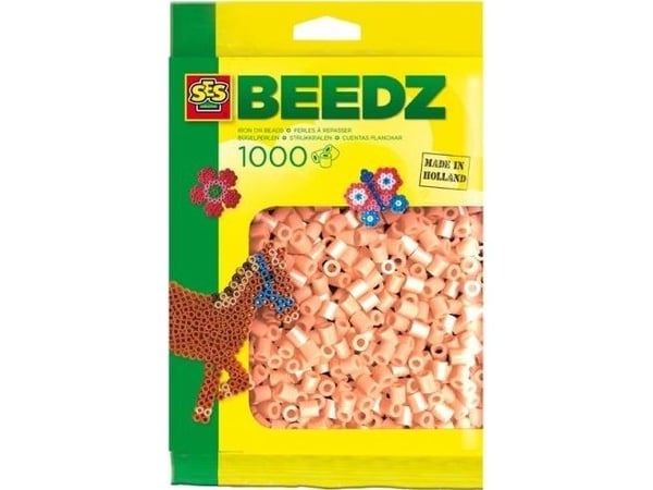 SES Creative Beedz Iron on beads 1000 salmon pink, Sikringsperle, 1000 stk, Lyserød, Dreng/Pige, 5 År, 12 År